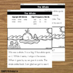 The Whale: Digraph Wh Quick Reading Fluency & Comprehension Regarding Wh Reading Comprehension Worksheet