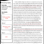 The Wright Brothers Reading Packet   5Th Grade Teks With Wright Brothers Reading Comprehension Worksheet