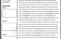 The Wright Brothers Reading Packet in Wright Brothers Reading Comprehension Worksheet