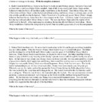 Theme Worksheet 1 | Reading Activity Inside Theme Reading Comprehension Worksheet