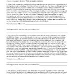 Theme Worksheet 7 | Reading Activity With Grade 7 Story Worksheets