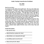 Third Grade Reading Worksheets | Improve Fluency & Vocabulary Throughout 3rd Grade Free Reading Comprehension Worksheets