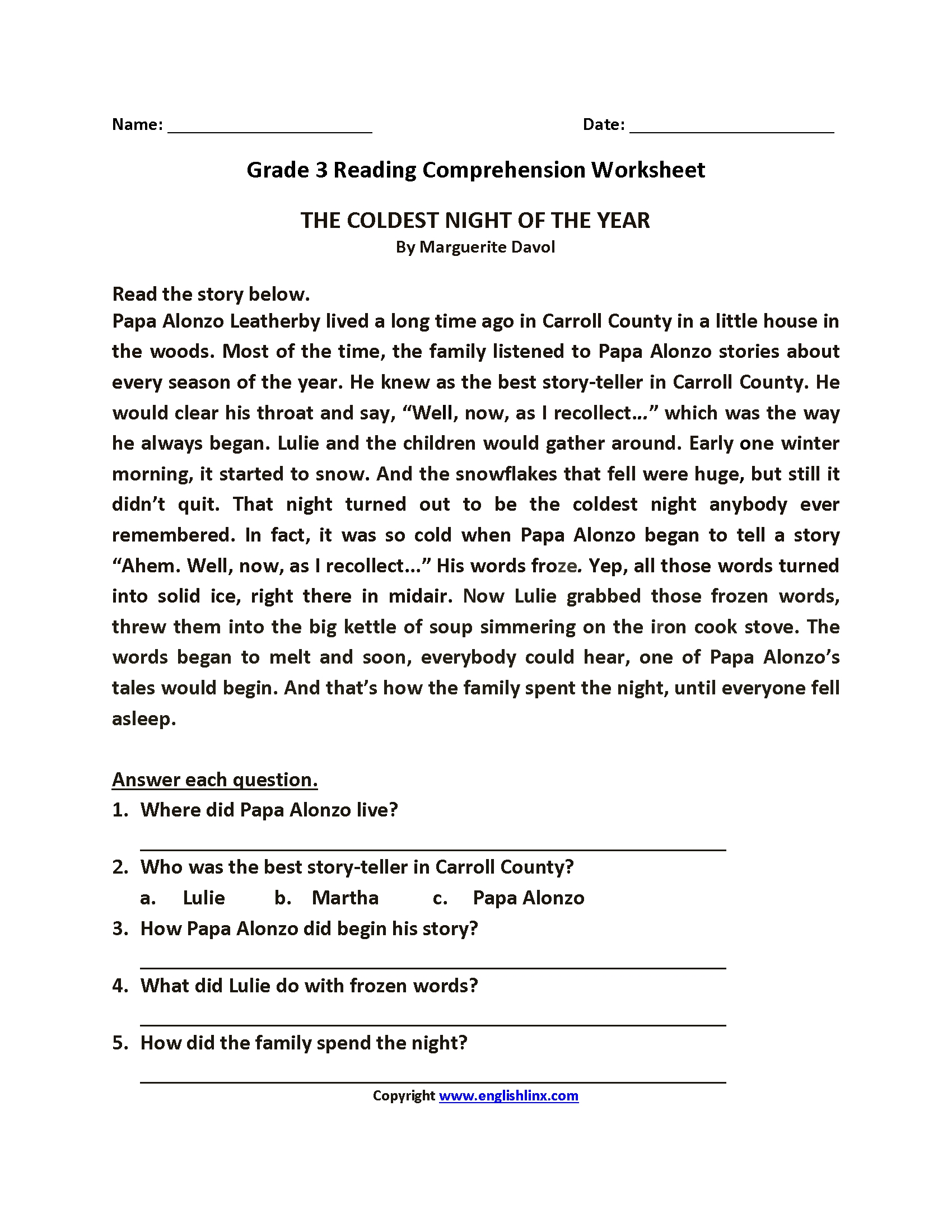 Third Grade Reading Worksheets | Improve Fluency &amp;amp; Vocabulary with regard to Pdf Worksheet Reading Comprehension Year 3