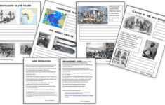 Transatlantic Slave Trade: Notebook Pages - Homeschool Den with regard to Modern Slavery Reading Comprehension Worksheets High School