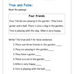 True Or False Worksheet With Reading Comprehension With Regard To True Or False Reading Comprehension Worksheets