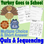 Turkey Goes To School Reading Comprehension Test & Sequencing Back In Turkey Reading Comprehension Worksheets