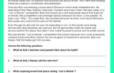 Unseen Passage For Class 4 Cbse | Teacher Prepared regarding Grade 10 Comprehension Passages With Answers Worksheets