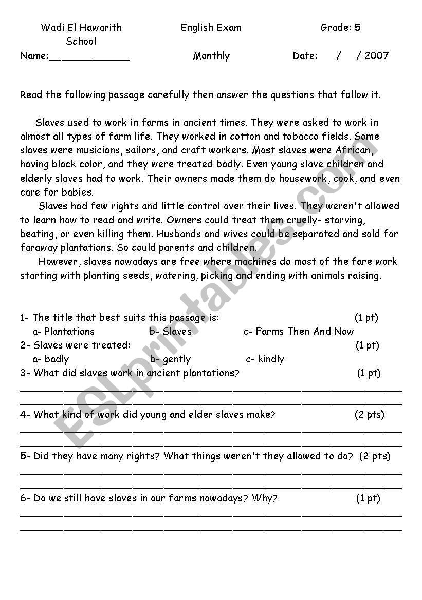 Water Pollution - Esl Worksheetqastal for Water Pollution Reading Comprehension Worksheets Free