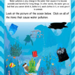 Water Pollution Worksheet Regarding Ocean Pollution Comprehension Worksheets