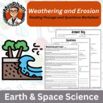 Weathering And Erosion Reading Passage And Questions Worksheet   Etsy For Weathering And Erosion Reading Comprehension Worksheets