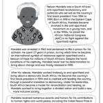 Who Is Nelson Mandela?   Free Worksheet For Kids   Skoolgo For Nelson Mandela Reading Comprehension Worksheets Who Is Nelson Mandela?   Free Worksheet For Kids   Skoolgo For Nelson Mandela Reading Comprehension Worksheets
