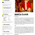 Who Is Santa Claus? Christmas Esl Reading Comprehension Worksheet Inside Reading Comprehension Worksheet B2