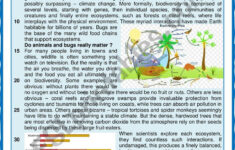 Why Does Biodiversity Matter To Us ? Reading + Comprehension within Biodiversity Reading Comprehension Worksheet Answer Key