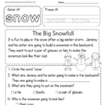 Winter Reading Worksheet   Free Printable, Digital, & Pdf Pertaining To Free Winter Reading Comprehension Worksheets