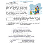 Winter Vacation. Present Simple Gene…: English Esl Worksheets Pdf In Winter Holiday Reading Comprehension Worksheets