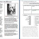 Worksheet: Introduction To The Holocaust – Duffy Stirling'S With Regard To Holocaust Reading Comprehension Worksheets