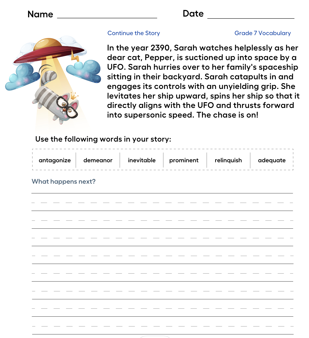 Worksheets For Grade 7 | Beautifully Designed Modern Worksheets within Grade 7 Story Worksheets