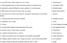 World War Ii Worksheet - Wordmint in World War Two Comprehension Worksheets With Questions